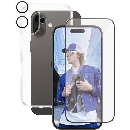 Thumbnail - PanzerGlass CARE by ® Panzerglas 3-in-1 Protection Backcover Apple iPhone 16 Transparent Stoßfest B1353+2861+1285