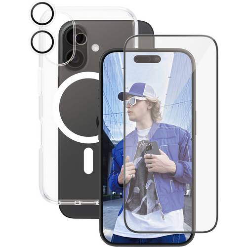 Thumbnail - PanzerGlass CARE by ® Panzerglas 3-in-1 Protection Backcover Apple iPhone 16 Transparent Induktives Laden B1337+2861+128...