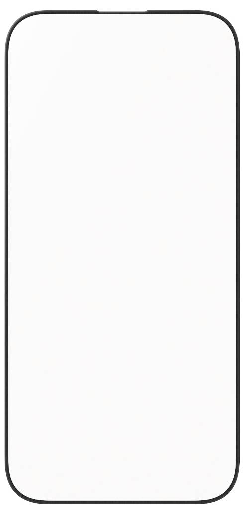 Ein leeres Smartphone-Display mit abgerundeten Ecken in Hochformatansicht.