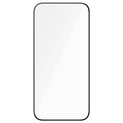 Ein leerer, weißer Bildschirm eines Smartphones mit einem dünnen, dunklen Rahmen.