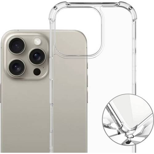 4Smarts Hybrid Case Ibiza Backcover Apple iPhone 16 Pro Max Transparent Induktives Laden 541184