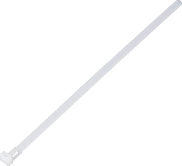 TRU COMPONENTS TC-13340644 TC-RC-250-7.6-N Kabelbinder 250 mm 7.6 mm Natur Lösbar, chemische Beständigkeit 100 St.