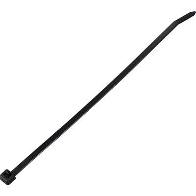TRU COMPONENTS TC-13340664 TC-RT-200-4.6-B Kabelbinder 200 mm 4.6 mm Schwarz Lösbar, chemische Beständigkeit, UV-stabili