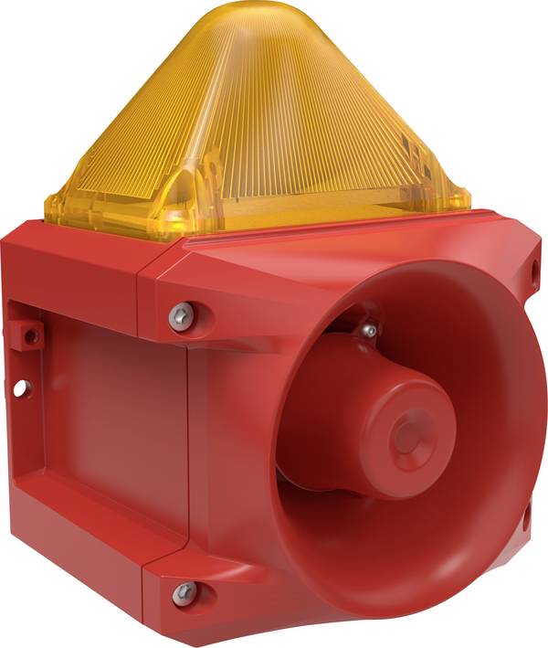Pfannenberg Kombi-Signalgeber Xenon PRO X 10 10-60V DC YE Gelb Blitzlicht 24 V/DC 116 dB