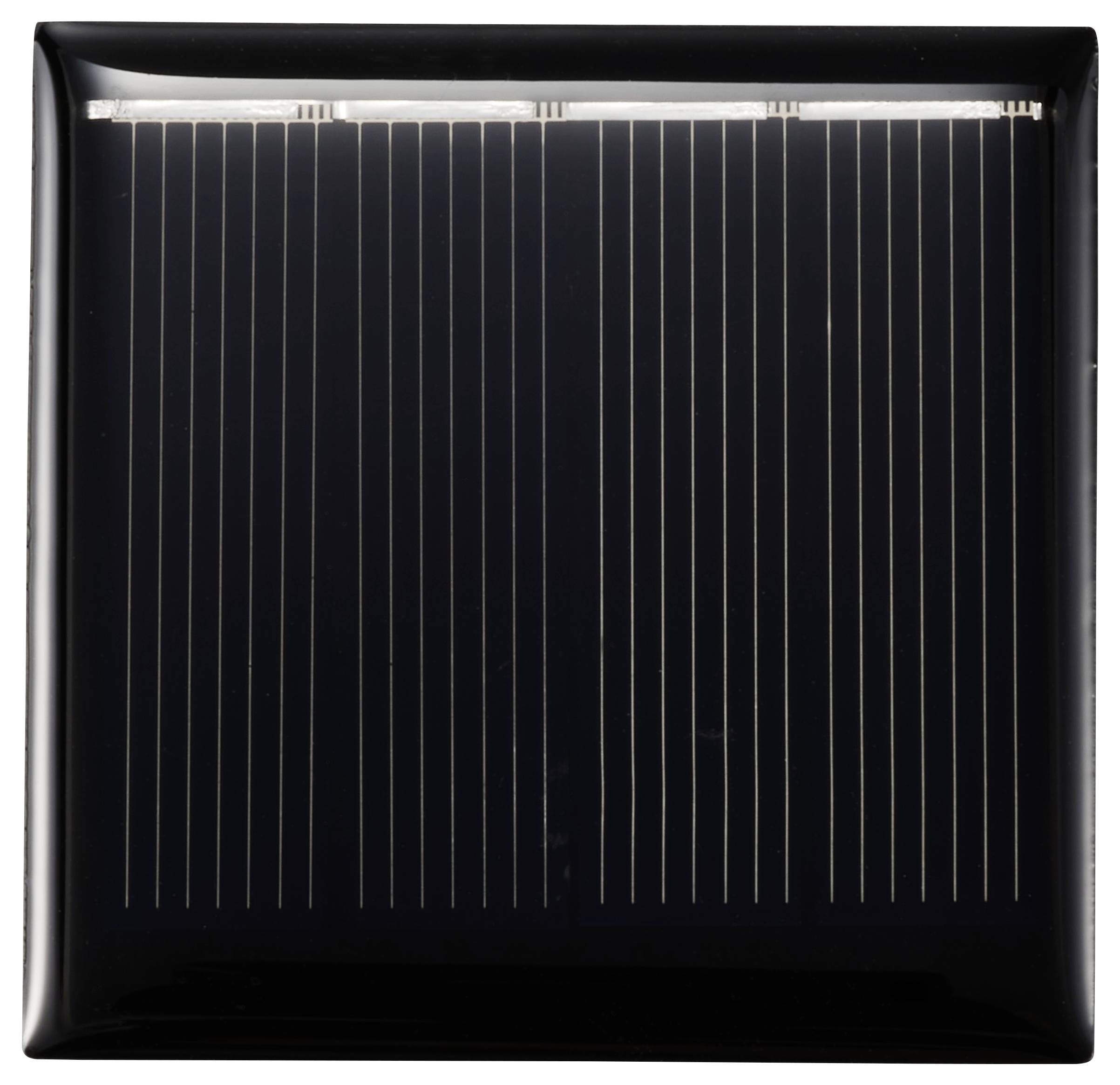 Eine schwarze Solarpanel-Oberfläche mit vertikalen Streifen, die Sonnenlicht zur Energiegewinnung umwandelt.