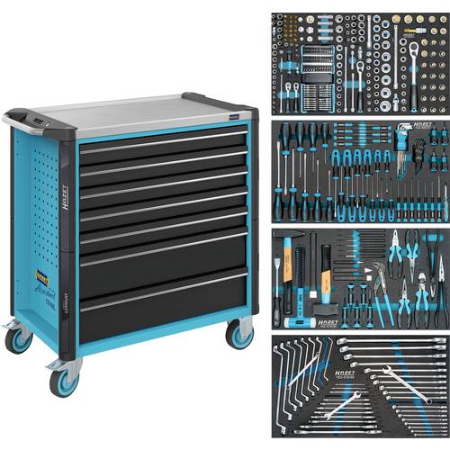 Hazet 179NXL-7/382 Werkstattwagen Herstellerfarbe: Schwarz, Blau, Silber