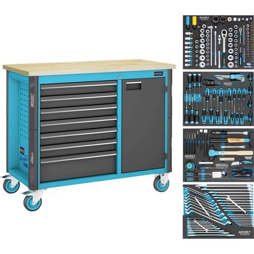 Hazet 179NW-7/210 Werkstattwagen Herstellerfarbe: Schwarz, Blau