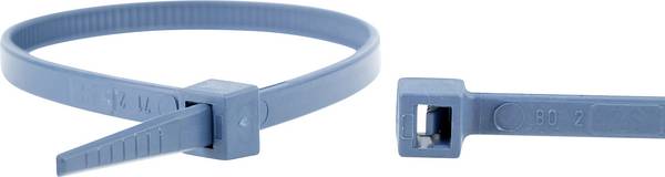 WKK 150126671 Kabelbinder 200 mm 4.80 mm Blau Detektierbar 100 St.