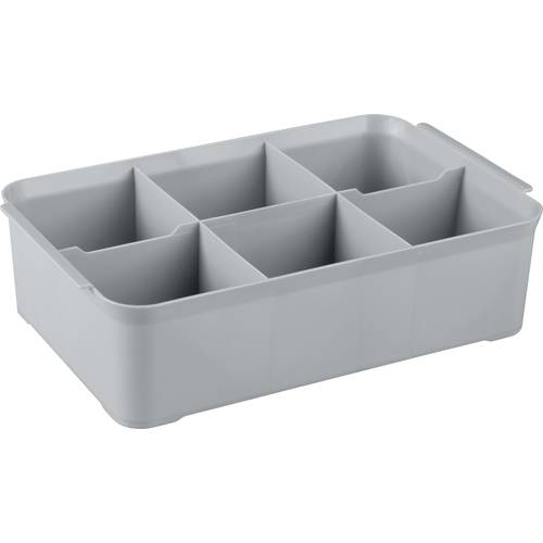 Curver 243860 Aufbewahrungsbox HANDY (L x B x H) 275 x 175 x 75 mm Silber 1 St.