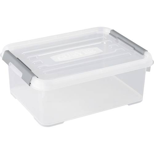 Thumbnail - Curver 243946 Aufbewahrungsbox HANDY stapelbar (L x B x H) 400 x 290 x 150 mm Transparent, Silber 1 St.