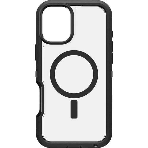 Otterbox Defender XT Backcover Apple iPhone 16 Plus Schwarz, Transparent MagSafe kompatibel, Stoßfest 77-96047