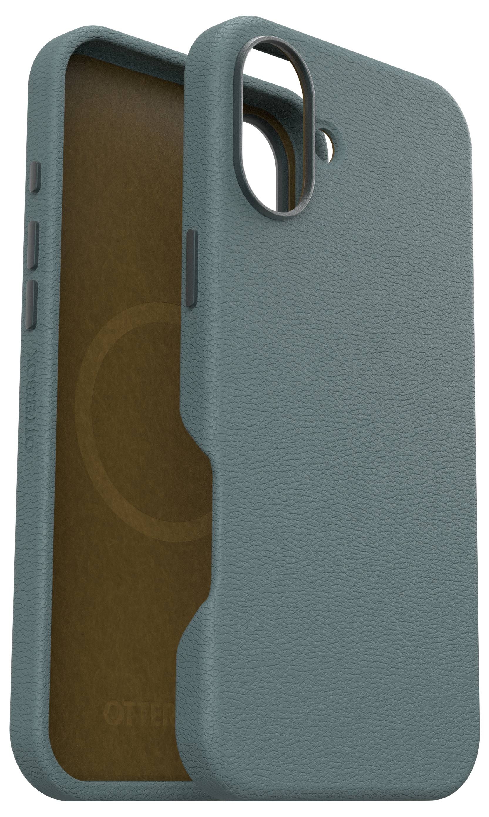 Ein blaues Smartphone-Case aus widerstandsfähigem Material mit Aussparungen für Kamera und Tasten.