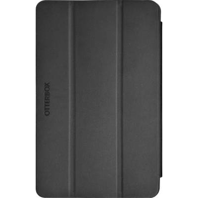 Schwarzes OtterBox-Schutzhülle für Tablets, geschlossen. Strukturiertes Material für zusätzliche Griffigkeit und Haltbarkeit.