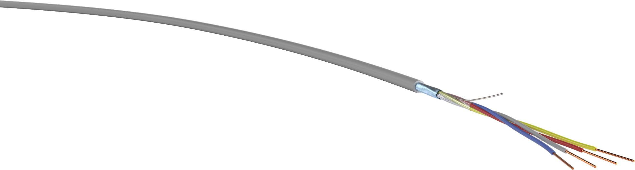 VER JHSTH 4x2x0,6gr Eca R100 Datenkabel JHSTH 4 x 2 x 0.6 mm² Grau 100 m