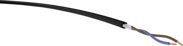 VER H07RN-F 2x 1 Ri.100 Energieleitung H07RN-F 2 x 1 mm² Schwarz 100 m