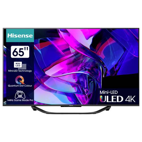 Thumbnail - Hisense 65U7KQ LED-TV 165.1 cm 65 Zoll EEK F (A - G) CI+, DVB-C, DVB-S, DVB-S2, DVB-T, DVB-T2, Smart TV, UHD, WLAN Schwa...