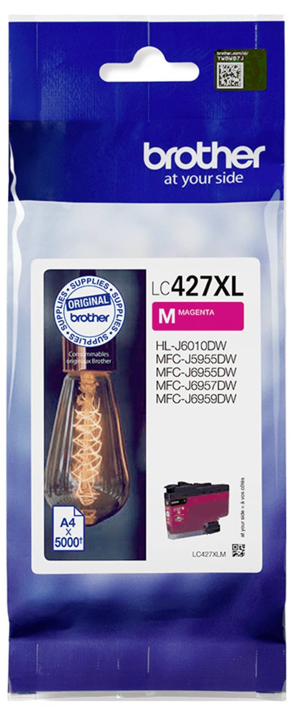 Brother Druckerpatrone Brother LC427XLM - Mit hoher Kapazität - Original  Magenta LC427XLM