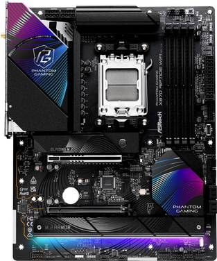 ASRock X870 Riptide WiFi (AM5) Mainboard Sockel (PC) AMD® AM5 Formfaktor (Details) E-ATX Mainboard-Chipsatz AMD® X870