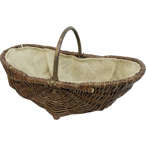 Siena Garden 01005.4/L Weidenkorb mit Jute 55 x 29 x24 cm, oval 1 St.