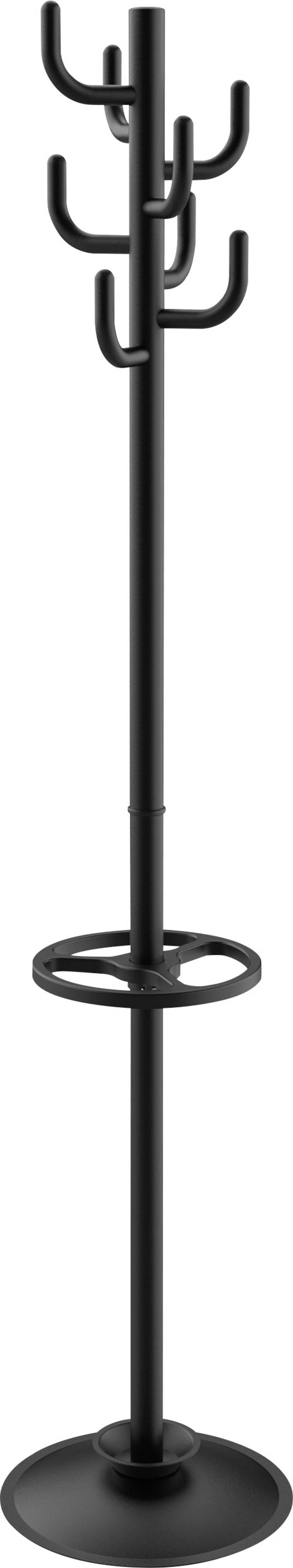 Maul Garderobenständer 9402090 MAULpolaris Anzahl der Haken: 8 (Ø x H) 36 mm x 177 mm  Schwarz (RAL 9004, matt) 1 St.