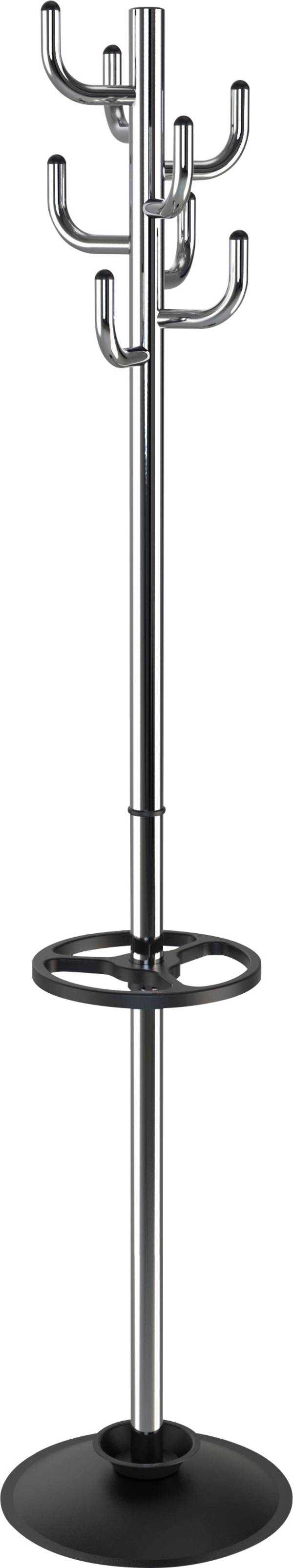 Maul Garderobenständer 9402596 MAULpolaris chrome Anzahl der Haken: 8 (Ø x H) 36 mm x 177 mm  Chrom, Hellsilber 1 St.