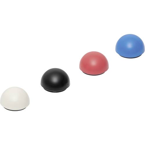 Maul Magnet Recycling (Ø x H) 30 mm x 20 mm Kugel farbig sortiert, Weiß, Rot, Blau, Schwarz 10 St. 6175099