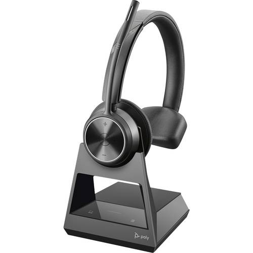 HP Poly DECT Headset Savi 7310 Office mono On Ear Headset Bluetooth® Mono Schwarz Noise Cancelling Computer