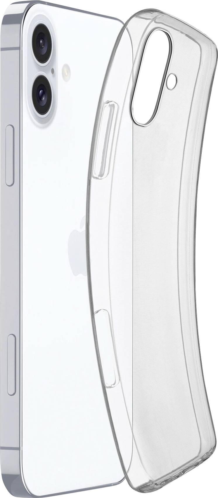 Cellularline Fine Case Backcover Apple iPhone 16 Plus Transparent Stoßfest FINECIPH16MAXT
