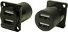 DUAL USB2.0 A-A FT BLACK METAL CSK Adapter CP30086 Cliff Inhalt: 1 St.