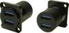 DUAL USB3.0 A-A FT BLACK METAL CSK Adapter CP30088 Cliff Inhalt: 1 St.