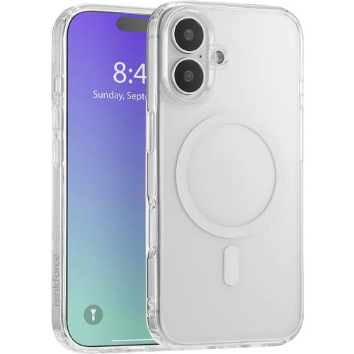 Renkforce RF-6676266 Backcover Apple iPhone 16 Transparent MagSafe kompatibel, Induktives Laden RF-6676266