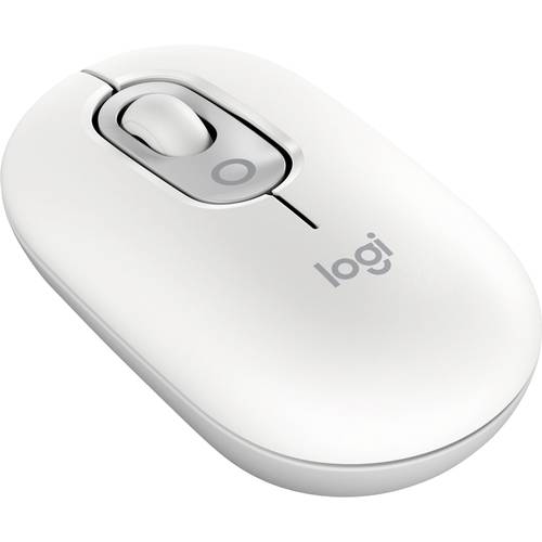 Thumbnail - Logitech POP Maus Bluetooth® Optisch Weiß 4 Tasten 4000 dpi Easy Switch 3 Geräte, Integriertes Scrollrad