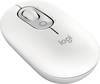 Logitech POP Maus Bluetooth® Optisch Weiß 4 Tasten 4000 dpi Easy Switch 3 Geräte, Integriertes Scrollrad