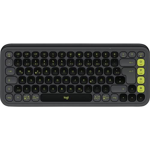 Thumbnail - Logitech POP ICON KEYS Bluetooth® Tastatur Deutsch, QWERTZ Graphite Easy Switch 3 Geräte, Multimediatasten, Multipair-Fu...