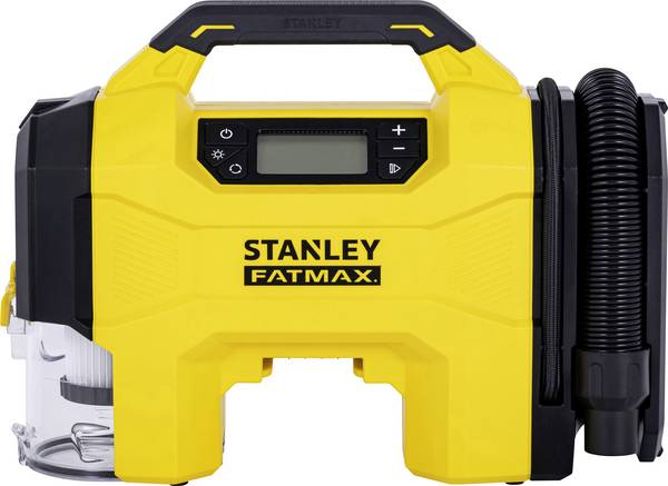 STANLEY SXVI02001 Akku-Kompressor  10 bar 12 V Adapter zum Betrieb per Kabel, Digitales Display