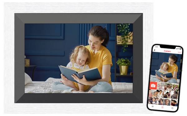 Braun Phototechnik DigiFrame 10B WiFi Digitaler WiFi-Bilderrahmen 25.7 cm 10.1 Zoll EEK: C (A - G) 1280 x 800 Pixel 32 GB Weiß