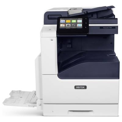 Ein Xerox CT120 Bürodrucker mit Touchscreen-Schnittstelle, ausgefahrenem Papierfach und einsatzbereit.