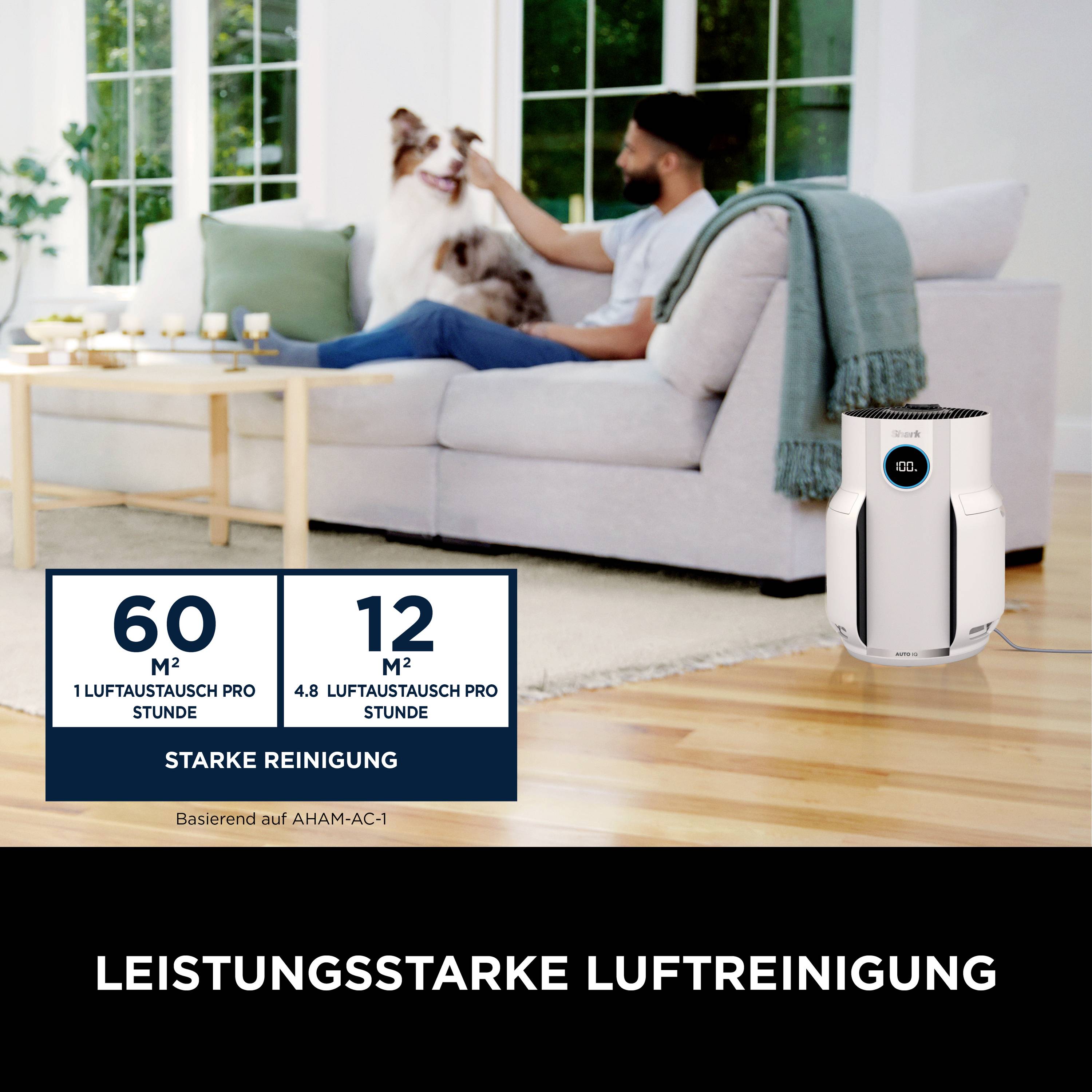 Shark HP150EU NeverChange Luftreiniger 60 m² Weiß-8