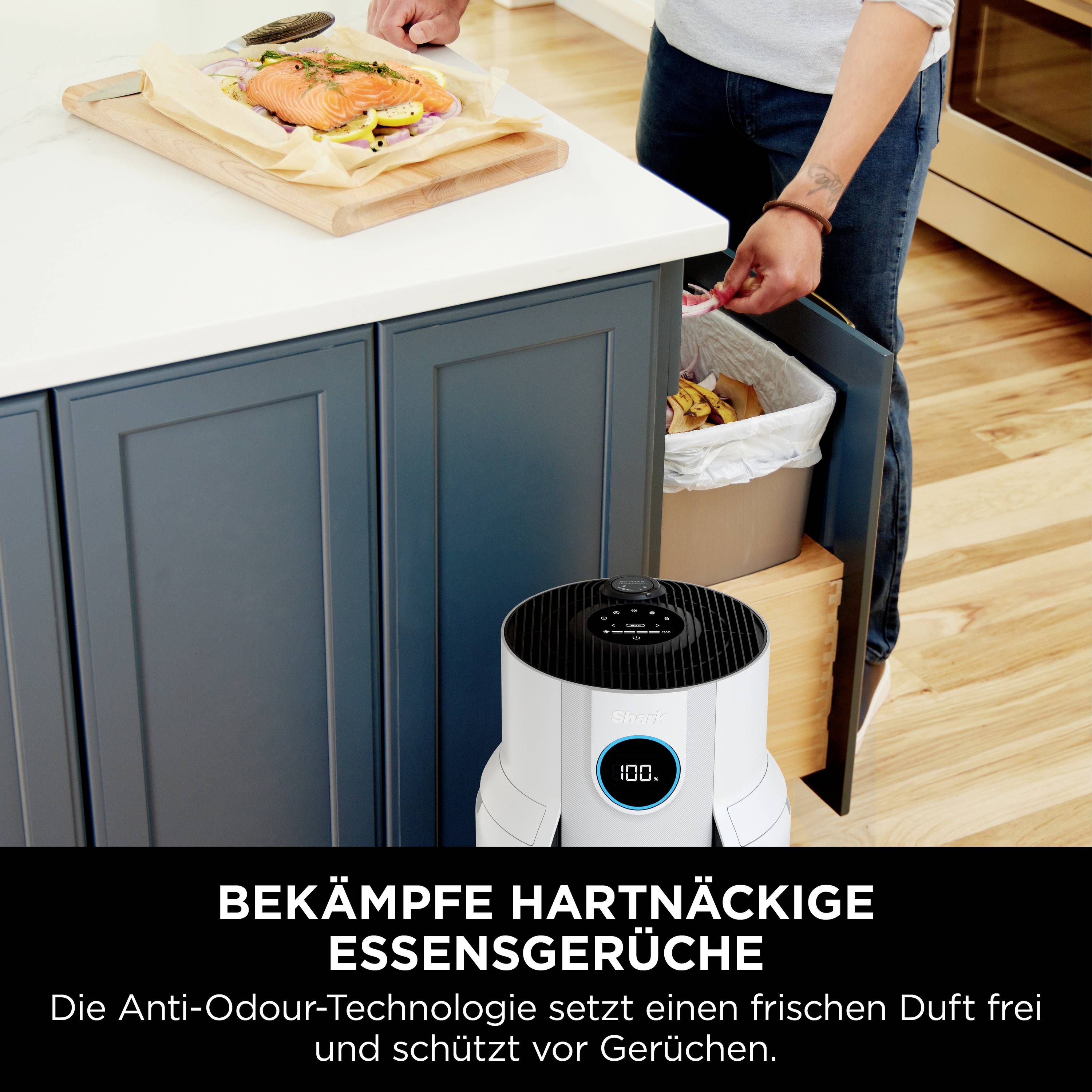 Shark HP150EU NeverChange Luftreiniger 60 m² Weiß-11