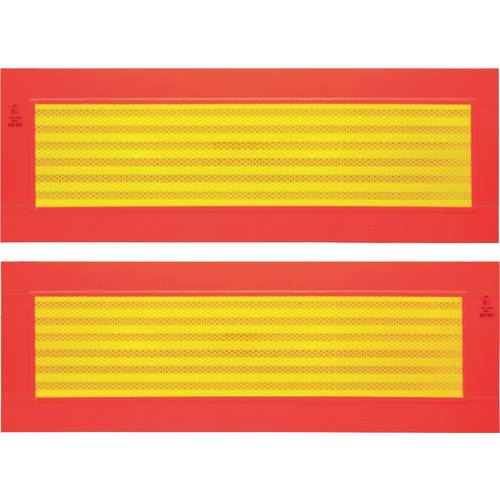 IWH ECE 70 097607 Warnstreifen Orange (fluoreszierend), Gelb (reflektierend) 1 St. (L x B) 565 mm x 195 mm