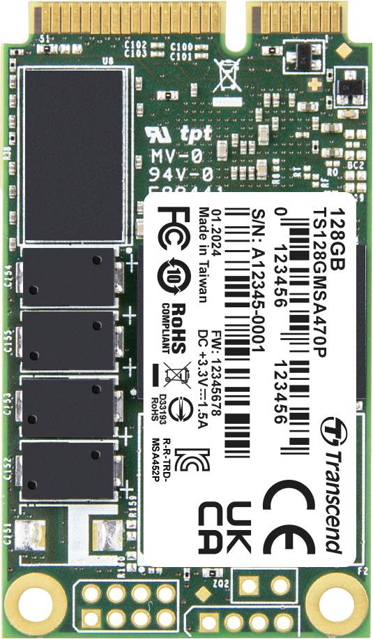 Transcend 256 GB Interne mSATA SSD TS256GMSA470P