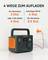 Tragbare Powerstation mit vier Ladeoptionen: AC-Steckdose (2 Std.), SolarSaga 100 W (4 Std.), USB-C (4 Std.), Kfz-Steckdose (5.5 Std.).