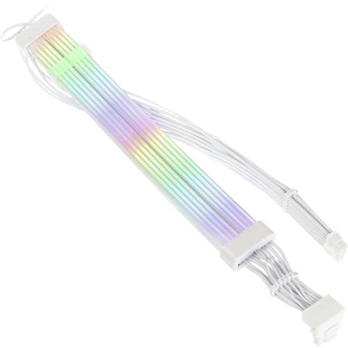 Thumbnail - Kolink UR-12-V2x6-ARGB Strom Anschlusskabel Weiß, Transparent, RGB 70 cm