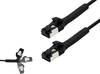 BKL Electronic 144011 RJ45 Patchkabel CAT 8.1 U/FTP 1 m Schwarz 1 St.