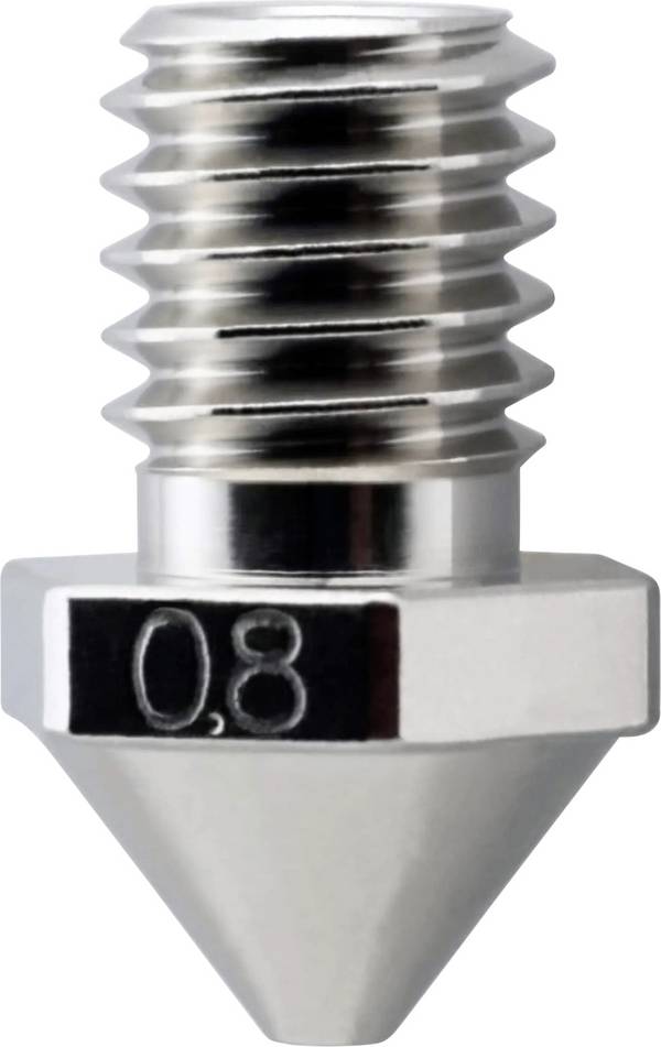 Micro-Swiss 3D Drucker Düse Passend für (3D Drucker): FlashForge Guider 3, FlashForge Guider 3 Plus 0.8mm Brass Plated Wear Resistant Nozzle M2610-08