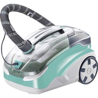 Ein robuster, moderner Staubsauger mit grün-silbernem Design und einem ergonomischen Griff. Ideal für effektive Bodenreinigung.