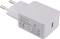 Ein weißes USB-Ladegerät mit EU-Stecker. Zeigt die technische Spezifikation: Eingang 100-240 V, Ausgang 5 V/3 A, 9 V/2,22 A, 12 V/1,67 A.