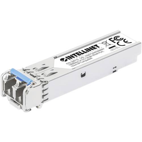 Intellinet 508735 Mini-GBIC Transceiver für LWL-Kabel (LC) Singlemode-Port 10 km HPE-kompatibel Transceiver-Modul 1000 M...