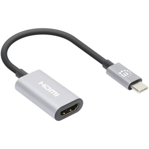 Thumbnail - Manhattan USB-Adapter HDMI 2.0 HDMI-A Buchse, USB-C® Stecker 0.11 m Spacegrau 153973