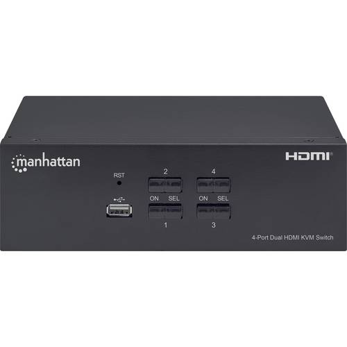 Manhattan 153539 KVM-Umschalter HDMI Tastatur 3840 x 2160 Pixel
